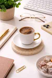 แผ่นรองแก้วหินอ่อนทรงกลมทำมือจากหินธรรมชาติสำหรับกาแฟ ชา ตกแต่งบ้าน - Product Image 4