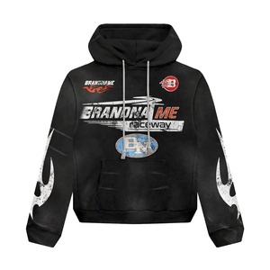 Men's 100% Cotton Custom Logo Blank Drop Shoulder Oversize Pullover Heavyweight Fleece Winter Windproof Eco-Friendly Hoodie - Product Image 6