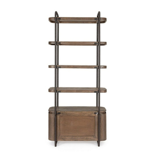 Étagère industrielle en bois extensible sans dossier à 4 niveaux, meuble de rangement moderne pour salon, bibliothèque autoportante pour la maison - Product Image 3