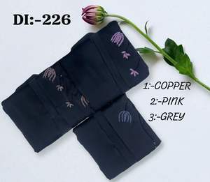 Vestido Musulmán Burkha de Diseño con Bordado de Hojas, Hecho a Mano, con Pañuelo Islámico Dupatta, Abaya de Lujo, Hiyab Recto - Product Image 2