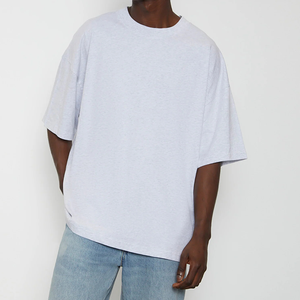 เสื้อยืดโอเวอร์ไซส์ผู้ชายไซส์ใหญ่ ผ้าฝ้าย 100% แขนสั้น คอกลม ระบายอากาศได้ดี เป็นมิตรกับสิ่งแวดล้อม รับผลิตตามแบบ ขายส่ง - Product Image 1