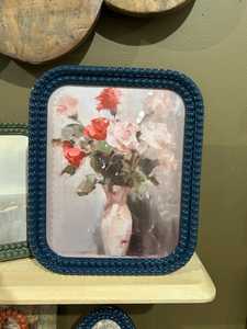 Marco de Fotos de Resina con Cuentas Belladec Royal, Decorativo Floral Vintage, Ligero, Ecológico, Hecho a Mano, Vertical, para Mesa - Product Image 6