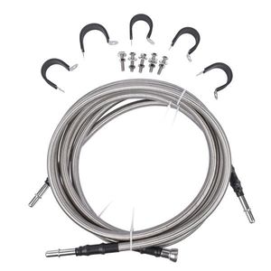 Quick Fix Braided SS Fuel Line Kit for Chevy Silverado GMC Sierra 1500 2500 3500 2004 2010 6.0L Gas V8 Regular Cab FL FG0340 819 - Product Image 2