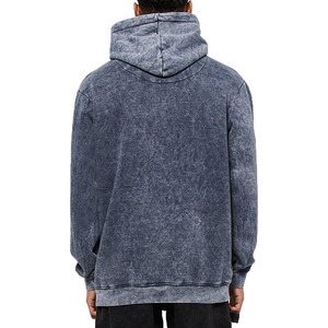 Sweat à capuche épais en coton 100 % délavé à l'acide, coupe oversize, pour homme, hiver, écologique et respirant, haute qualité - Product Image 2