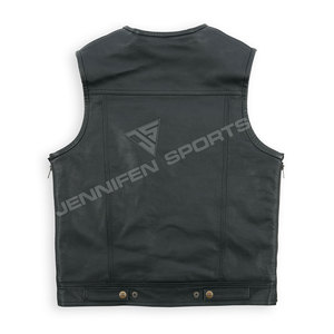 Gilet de moto en cuir style motard, qualité supérieure, style américain, sur mesure, nouveau modèle 2026, gilet personnalisé - Product Image 5