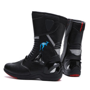 Botas de Motociclismo de Cuero de Diseño Único y Moderno Hechas a Medida para Hombre, Forro de Malla de Primera Calidad, Servicio OEM, Estilo Ciclismo - Product Image 1