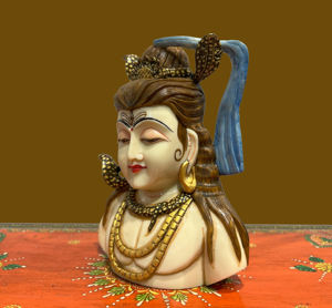 งานฝีมือเรซิ่นของนิรมลา งานฝีมือทำมือแบบดั้งเดิม รูปปั้นเทพเจ้าฮินดู รูปปั้นพระศิวะ รูปปั้นพระพุทธรูป ของตกแต่งวัด - Product Image 4