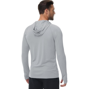 Sweat-shirt de sport pour homme en coton mélangé, pull-over pour la gym, l'entraînement, la course à pied, vêtement décontracté pour tous les jours - Product Image 3