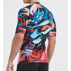 Camiseta de Compresión con Gráfico de Lobo para Hombre, Ropa Deportiva de Secado Rápido, Protección contra Rozaduras, Ropa de Fitness, OEM Personalizada - Product Image 4