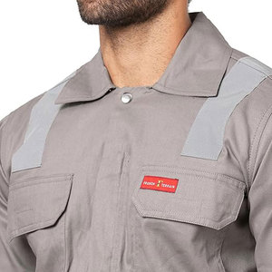 Sudadera con capucha con logotipo reflectante personalizada para la construcción Chaqueta de seguridad de manga larga Sudadera con capucha de alta visibilidad para hombres - Product Image 2