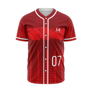 Custom Men's Baseball Softball Jerseys Team Name Number Printed Quick Dry Breathable Anti Bacterial Eco Friendly Short Sleeves - Product Image 2