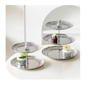 Premium Metal Cake <b>Stand</b> Dessert <b>Display</b> Plate Cupcake Serving Tray Wedding Event Table Decor Modern Design - Product Image 1