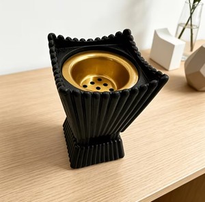 Quemador de incienso de resina negra de lujo, Mabkhara, incienso árabe de madera de agar, decoración para el hogar, soporte para fragancias - Product Image 3