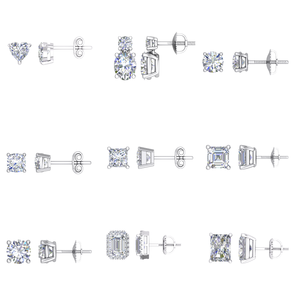 Pendientes de Diamantes Cultivados en Laboratorio de Súper Calidad, 1.38 Quilates, Claridad VS1, Diseño Indio Elegante, Oro Sólido de 10K, Baño de Rodio, IGI - Product Image 3