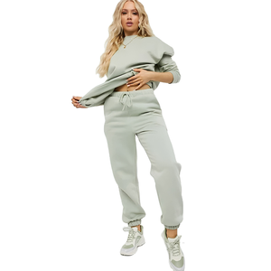 Conjunto Deportivo de Otoño para Mujer, Sudadera con Capucha y Pantalones de Algodón, Estilo Casual, Venta al Por Mayor, Proveedor OEM - Product Image 2