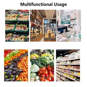 ถุงพลาสติกใสแบบมีหูหิ้ว ถุงใส่ของชำแบบใส ถุงช้อปปิ้งซุปเปอร์มาร์เก็ตแบบนำกลับมาใช้ใหม่ได้ - Product Image 2