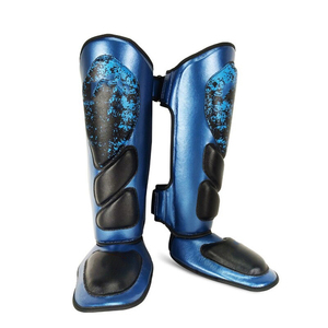 High Quality Cowhide Shin Guards MMA Taekwondo Boxing Muay Thai-New Design Heavy-Duty Breathable Waterproof Customizable Shin - Product Image 5