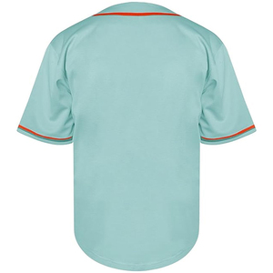 Fan baseball jersey classic button front breathable fabric short sleeves relaxed fit perfect for cheering at <b>games</b> team events - Product Image 3