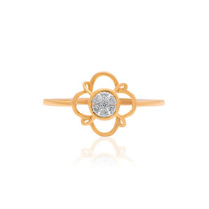 แหวนทองคำขาวประดับเพชรแท้ทรงกลมบริลเลียนต์ 0.06 กะรัต คลาสสิก สง่างาม ระยิบระยับ เครื่องประดับชั้นดี - Product Image 2