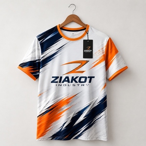 ZIAKOT industry New design Men's Custom Green Gold-White Performance <b>T</b>-<b>Shirt</b> - Product Image 3