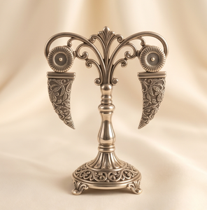 DIVYORO SILVER HORN DROPS - Product Image 1