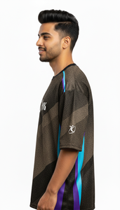 เสื้อยืดโอเวอร์ไซส์สไตล์ลำลองแนวสตรีทแฟชั่นสำหรับผู้ชาย ลายพิมพ์แบบซับลิเมชั่น - Product Image 3