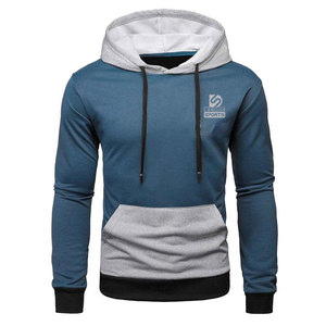 เสื้อฮู้ดออกกำลังกายแฟชั่นใหม่ล่าสุดสำหรับฤดูหนาว สีพื้น ผ้าฝ้าย 100% พิมพ์ลายดิจิทัล แห้งเร็ว ระบายอากาศได้ดี สำหรับผู้ชาย - Product Image 1