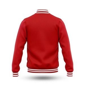 Fashion Men Varsity <b>Jacket</b> Custom Embroidered Letterman Coat Wool <b>Leather</b> Sleeves OEM ODM Factory Sample Service - Product Image 4
