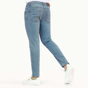 Pantalones Vaqueros Slim Fit para Hombre, Cómodos, Elásticos, de Mezclilla de Algodón, Casuales, para Uso Diario, Estilo Urbano, Disponibles en Todas las Tallas - Product Image 2