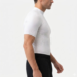 Camiseta Deportiva de Manga Corta para Hombre, Ajuste Deportivo, Ligera, Absorbe la Humedad, Antibacteriana, Poliéster/Nailon, para Gimnasio y Fitness - Product Image 4