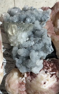 Cristal d'apophyllite naturel, spécimen minéral, cristal poli, décoration de grotte cristalline pour la décoration de la maison - Product Image 6