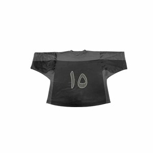 Camiseta Deportiva Personalizada para Hombre, Cuello en V, para Lacrosse, Uniforme con Impresión por Transferencia de Calor, 100% Poliéster, Secado Rápido, Rojo y Negro, para Club - Product Image 1
