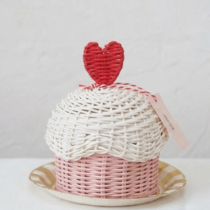 New Items Handmade Rattan Cupcake <b>Gift</b> <b>Box</b> With Cherry Ramadan Eid Mubarak Decoration <b>Sweet</b> Candy Basket Islamic Festival Decor - Product Image 6
