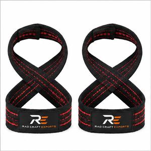 Las cómodas correas en forma de 8 ofrecen un excelente agarre, control, protección para las muñecas y una durabilidad prolongada para el uso diario en el gimnasio. - Product Image 1