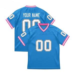 Maillot de football américain de qualité supérieure, entièrement personnalisé, imprimé, avec numéro et nom de l'équipe brodés, best-seller, tissu doux - Product Image 4