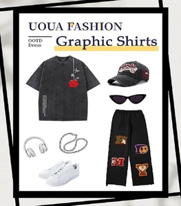 Custom Logo Men's <b>Black</b> Short Sleeve Cotton T-Shirt O-Neck Casual Jersey Fit Regular Breathable Printed Front Letter Pattern - Product Image 5