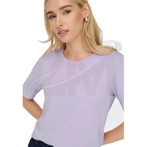 Camiseta de Algodón Extra Grande Premium para Mujer, Corte Holgado, Tejido Transpirable y Suave, Ropa Casual de Verano, Moda Diaria - Product Image 1
