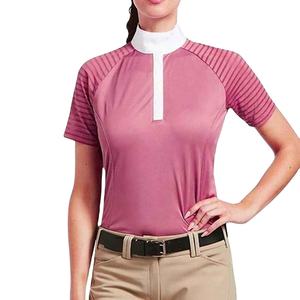 Nouveau T-shirt d'équitation vintage respirant et extensible dans quatre directions, anti-humidité, coupe ajustée, pour femme, sous-vêtement équestre - Product Image 1