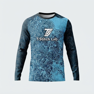 Regular Fit High Quality Wholesale Hot Selling <b>100</b>% <b>Polyester</b> Anti-Wrinkle Quick Dry Men's Long Sleeves T <b>Shirt</b> Solid Pattern - Product Image 6