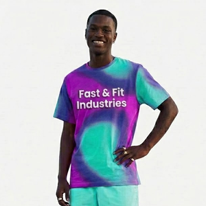 T-shirt imprimé streetwear personnalisé de haute qualité, effet délavé, pour homme, fitness et tenue décontractée, t-shirt confortable pour homme - Product Image 1