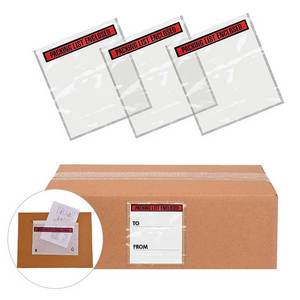 Enveloppes écologiques en papier pour listes de colisage, pochettes adhésives pour documents, pour la protection des factures et des étiquettes d'expédition - Product Image 3