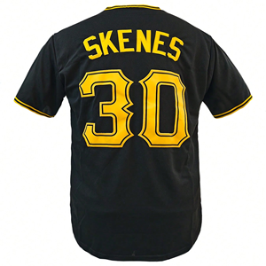 Maillot de baseball personnalisé 180 GSM en maille respirante Birdseye, uniforme d'équipe à séchage rapide, imprimé par sublimation, vêtements de sport boutonnés, vente en gros - Product Image 3