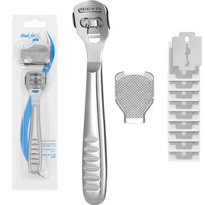 Râpe à pieds en acier inoxydable pour éliminer les peaux mortes, outil de pédicure, planche à frotter les pieds, couteau à callosités - Product Image 1