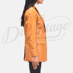 Women's <b>Leather</b> <b>Jacket</b> Women Dark Green Genuine <b>Leather</b> Hooded <b>Jacket</b> Slim Fit Removable Hood Premium Sheepskin Casual Winter - Product Image 5