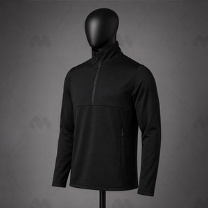 Veste softshell personnalisée à demi-zip, coupe-vent de qualité supérieure, pull d'extérieur respirant, vêtements décontractés et sportifs pour hommes - Product Image 1