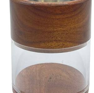 Brûleur à Bakhoor Cylindrique en Bois de Mangue de Qualité Supérieure avec Base de Rangement en Acrylique Transparent – Support Traditionnel pour Encens Oud en Gros - Product Image 6