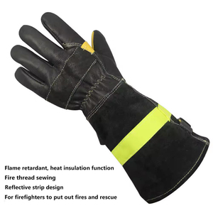 Gants de pompier de haute qualité, résistants à la chaleur et aux flammes, pour la sécurité incendie, gants de travail professionnels - Product Image 2