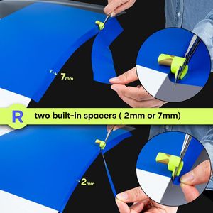 Outil de découpe manuel avec guide gauche/droite, 1 paire, pour film de protection, épaisseurs de coupe 2mm/7mm, deux distances, pour coupe-papier - Product Image 2
