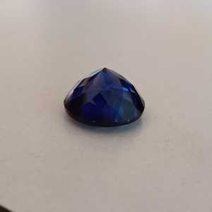 Zafiro Azul Sintético de Primera Calidad, Corte Redondo, Gema Suelta, Claridad Brillante, para Joyería Fina, a Bajo Precio - Product Image 3