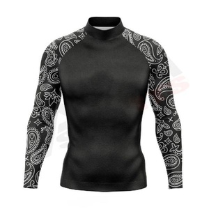 OEM Design <b>Compression</b> Mma Rash Guard oem Mma Rash guard custom Sublimated Printed <b>Mens</b> Breathable <b>Compression</b> Rash Guard - Product Image 2